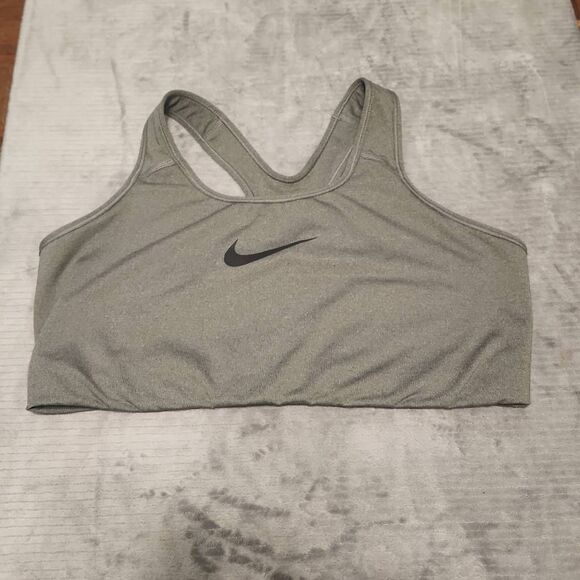Nike Women's Plus Size Solid Medium Support Sports Bra Size 2X GRAY - Picture 1 of 4